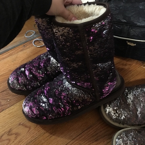 Women Sequin UGG Boots Bundle Size 7 - Picture 3 of 4